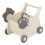 Toddler Walker with 18L Storage, Sheep Design, 4 Wheels 1