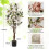 Bougainvillier artificiel, 120 cm, fleurs blanches 2