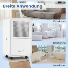 15L luchtontvochtiger voor thuis - 4 standen, 24-uurs timer, stille werking
