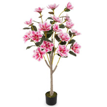 Künstlicher Magnolienbaum mit Blüten, 90 cm, im Topf