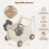 Toddler Walker with 18L Storage, Sheep Design, 4 Wheels 2