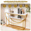 Console Table with Faux Marble Top, 2-Tier, 120x30x80.5 cm 3