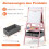 3-in-1 Kids Easel with Chalkboard, Whiteboard & Paper Roll 2