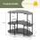 3-stufiger Stehtisch mit Glashalter und Metallrahmen 2