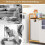 Wasmand met 2 uitneembare zakken, bamboe, wit 4