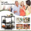3-stufiger Stehtisch mit Glashalter und Metallrahmen 3