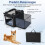 Foldable Pet Carrier with Dual Openings & Mesh Basket, 88x72x48 cm 2