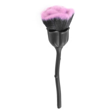 Nail Dust Brush  Rose Brush Nail Art Cleaning Brush Blush Powder Brush(Black)