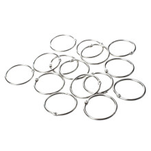 15 pezzi tono argento 1.8 "allentati fogli mobili anelli portachiavi per Scrapbooking Libro