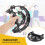Compact Double Half Moon Music Tambourine Percussion Tamborine Drum Durable 2