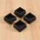 20 Pcs Plastic Square Blanking End Caps Tube Inserts 25mm x 25mm 6