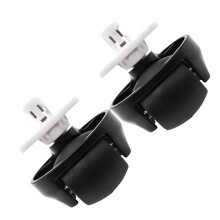 Two Pack Replacement Universal Roller Wheels For Robotic-Black
