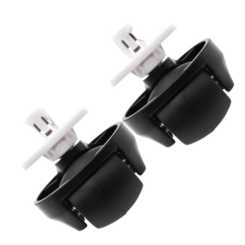 Two Pack Replacement Universal Roller Wheels For Robotic-Black