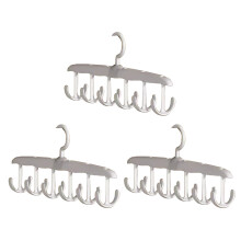 Student Friendly Swivels Garment Hanger Waved Pattern-3 packs