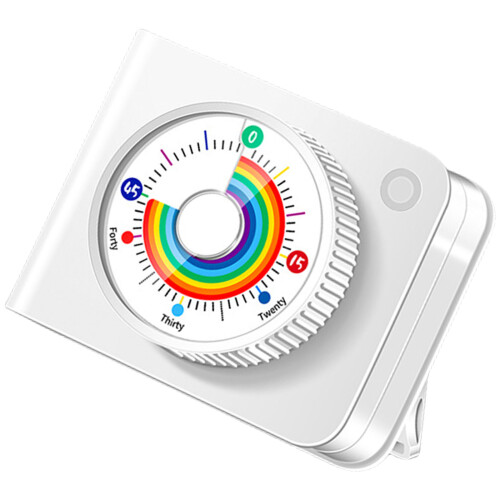 Magnetic Kitchen Timers Quiet Operation Visual LED-White