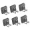 Drillless Adhesive Shower Hook Waterproof Storage Solution-Gray 1