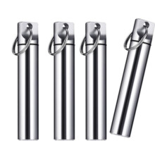 Durable Aluminum Toothpick Dispenser Portable-L Silver
