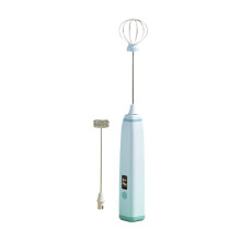 3 Speed Electric Whisk Milk Frother USB Rechargeable-Blue