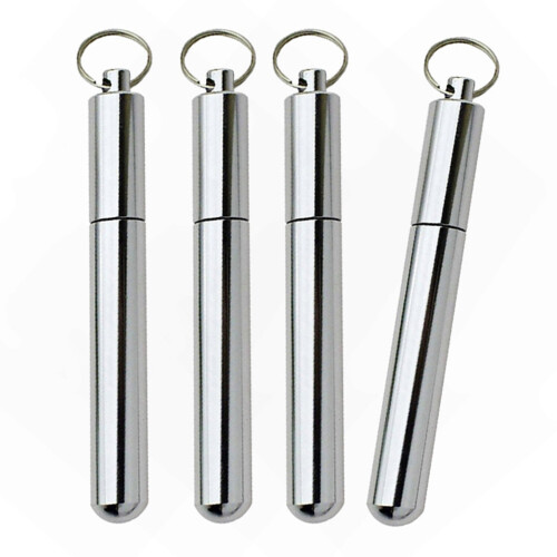Durable Aluminum Toothpick Dispenser Portable-S Silver