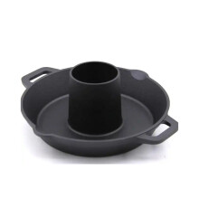Iron Roasting Pan Insert For Beer Can Chickens Turkey Poultry