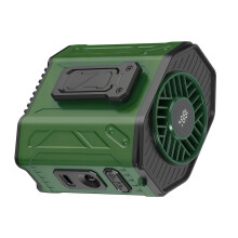 Quiet 11m/s Wind Speed Portable Fan Ergonomic-Military green
