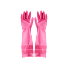 Water Resistant Kitchen Gloves For Dishwashing-Code M Rose red