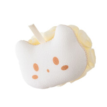 Deep Cleansing Bath Scrubber Rich Foaming Loofah Sponge-White