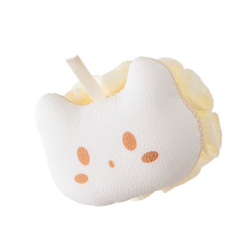 Deep Cleansing Bath Scrubber Rich Foaming Loofah Sponge-White