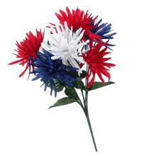 Kunstmatige plastic bloem Patriottische dag bloemstuk-Chrysant 2