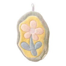 Absorberende handdoek met bloemenprint,-Lichtgroen
