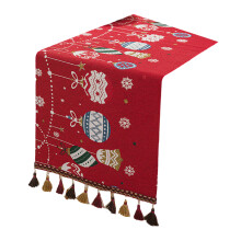 Christmas Table Runner 35x180cm-35 180 String of lights red