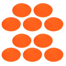 10lots Soccer Flat Cones Marker Disc Training Obstacles-Orange