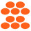 10lots Soccer Flat Cones Marker Disc Training Obstacles-Orange 1