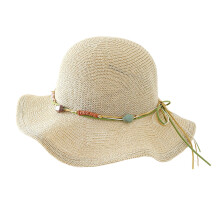 Stylish Beach Cap Breathable Summer Hat Friendly-Apricot rice