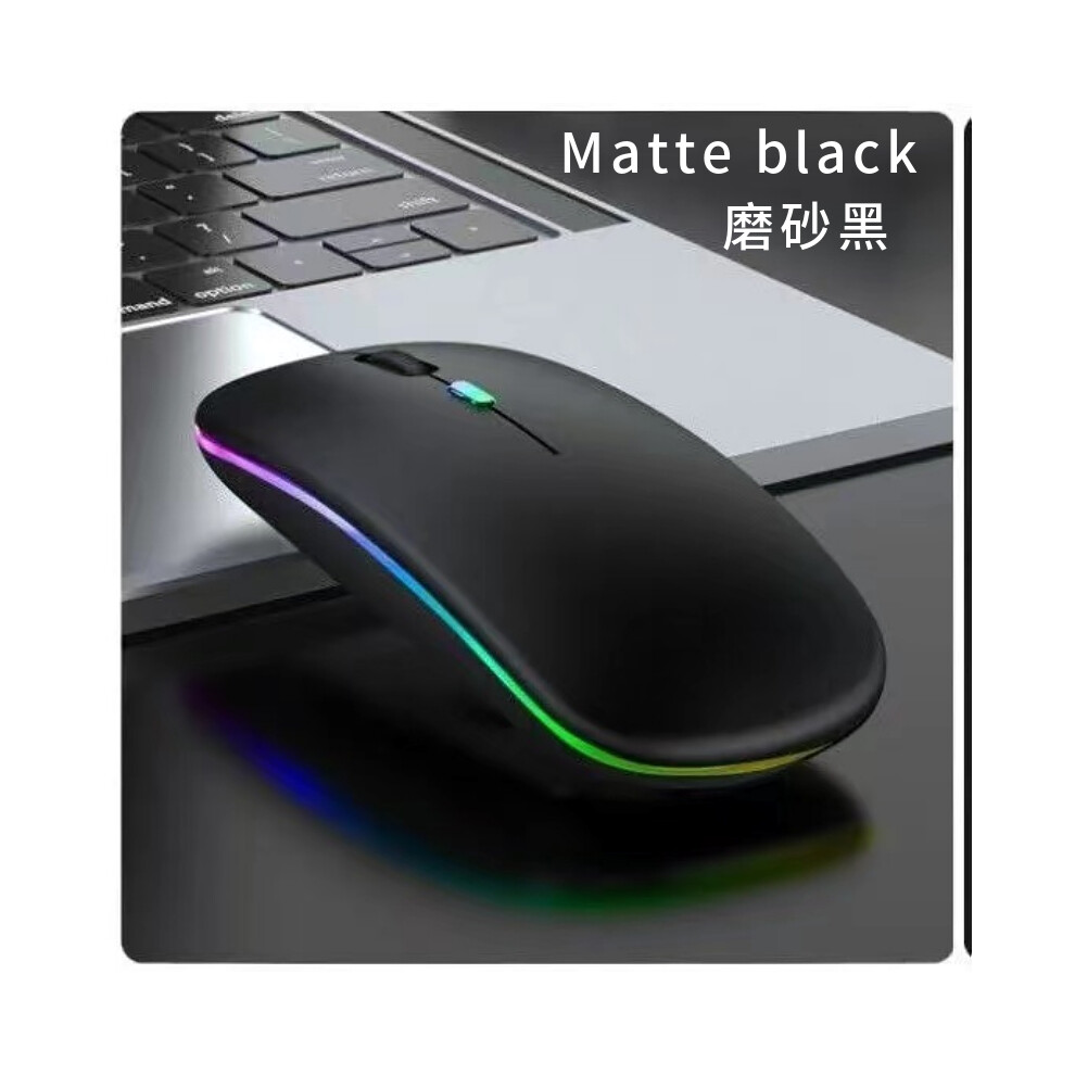 RGB LED Wireless Mouse Rechargeable Optical Silent Mice USB For PC Laptop