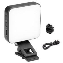 85 LED Phone Light 2500-6500k Bi Color Selfie Light Rechargeable Clip Video Lights Cold Shoe Mount for Photography Vlog