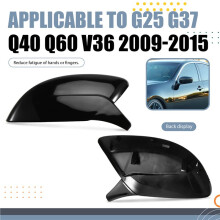 Rückspiegelgehäuse für  G25 G37 Q40 Q60 V36 G  2009-2015 Seitenspiegelabdeckungen Kappe Schwarz