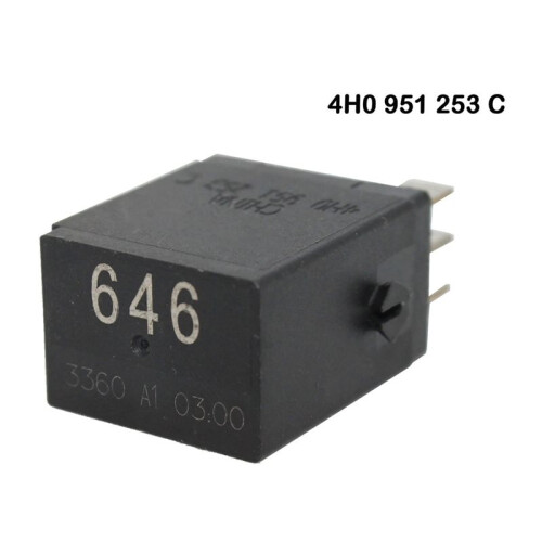 4H0951253C per  per  Nero (646) Relè Multiuso A 5 Pin 4RD965453-08 1