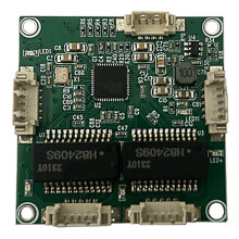 38mm Industrial Ethernet  Industrial 4 Port 10/100M Network Ethernet  5V/12V Power Input 90 Degrees