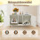Cat Litter Box Cabinet with 2 Doors - White, 108x50x60 cm 1