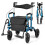 2-i-1 rollator og kørestol, luftdæk, foldbare 1
