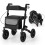 Foldable Lightweight Rollator with Air Tires, Aluminum, 140 kg Capacity 1