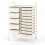 Mobile Storage Cart with 15 Stackable Drawers, White 1