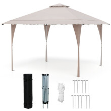 Pavilhão pop-up ajustável de 4 x 4 m com estrutura de metal