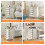Mobile Storage Cart with 15 Stackable Drawers, White 3