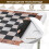 Folding Chess Table with Removable Mat & Cup Holders 3