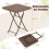 Folding Rattan-Style Table with 60x60cm HDPE Top 2