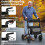 Foldable Lightweight Rollator with Air Tires, Aluminum, 140 kg Capacity 5
