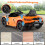 Carro elétrico infantil 12V com luzes LED - Laranja 3