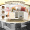 Cat Litter Box Cabinet with 2 Doors - White, 108x50x60 cm 4